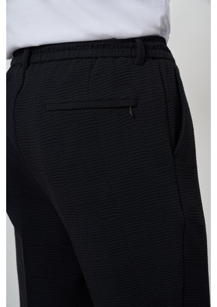 Erkek Lacivert Trend Slim Fit Ipli Jogger Pantolon fırsatları