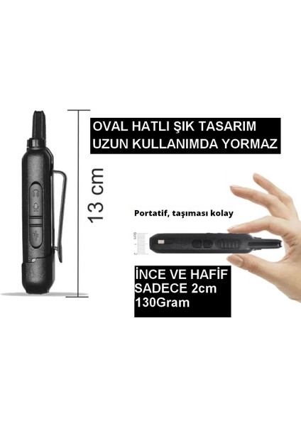 4 Telsiz+4 Kulaklık Pmr 446 Türkçe Konuşan El Telsizi fırsatları