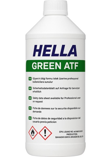 Yeşil Atf 1 Litre Otomatik Şanzıman Yağı