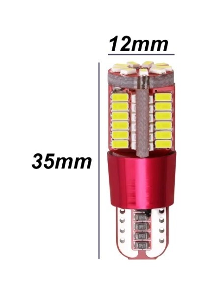 Buz Mavi T10 57 LED Araba Oto Işık Iç Lamba Park Plaka LED Ampul