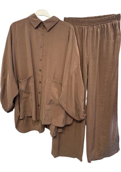 Z-412-1 Gömleği Iki Cepli Yarasa Kol Verona Pantolonlu Takım