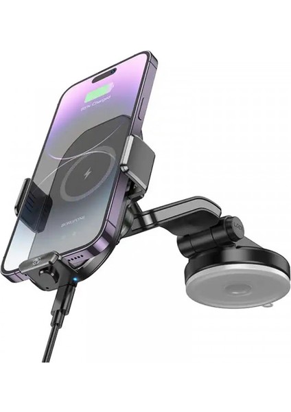 Araç Telefon Tutucu ve Kablosuz Şarj Cihazı | Qi Uyumlu | Hızlı Şarj 15W | Otomatik Açma-Kapama | Teleskopik Montaj ve Esnek Görüş Açısı BH206 fırsatları