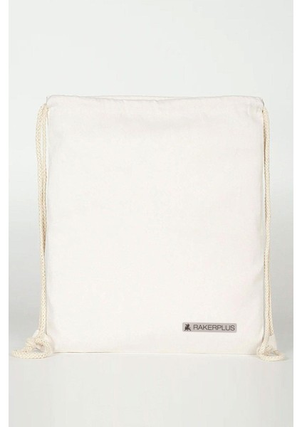 Krem 35X40 cm Unisex Ham Bez Büzgülü Sırt Ayakkabı Çantası fırsatları