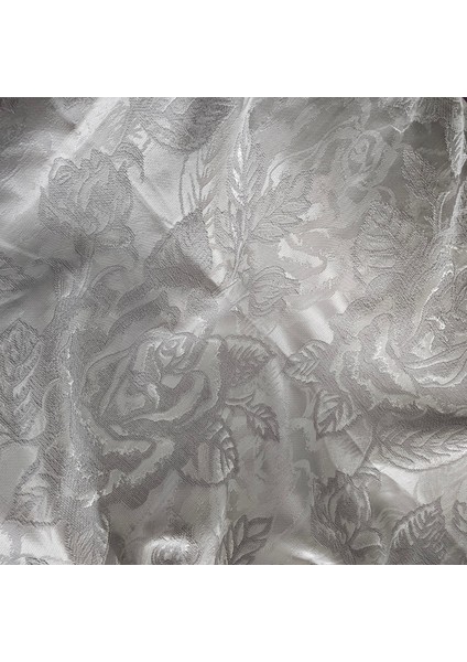 Pikelikgül Desen Gri-Ekru Pike Kumaşı fırsatları