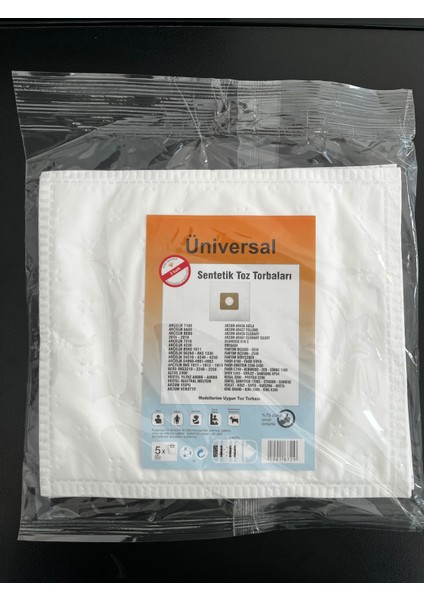 15 Adet Universal Elektrikli Süpürge Sentetik Toz Torbası