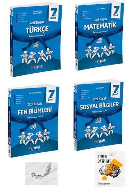 Gizli 7.sınıf Gizli Kuşak Türkçe Matematik Fen Bilimleri Sosyal Değerlendirme Föyleri Zihin Deneme