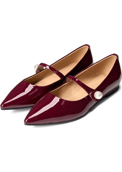 Thea Pearl Rugan Kadın Babet Ayakkabı Mary Jane fiyatları