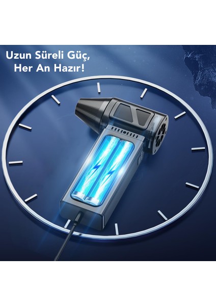 Turbo Üfleyici Fan - Yüksek Hava Üfleyici Mangal Barbekü Fanı Elektrikli Hava Kompresörü 130.000 Rpm indirimleri