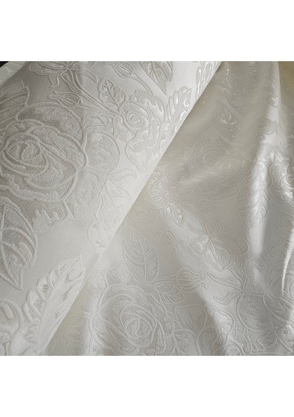 Pikelikgül Desen Gri-Ekru Pike Kumaşı modelleri