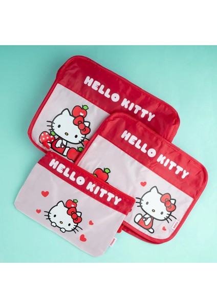 Hello Kity Lisanslı Elma Koleksiyonu Seyahat Çantası (3 Adet) fiyatları