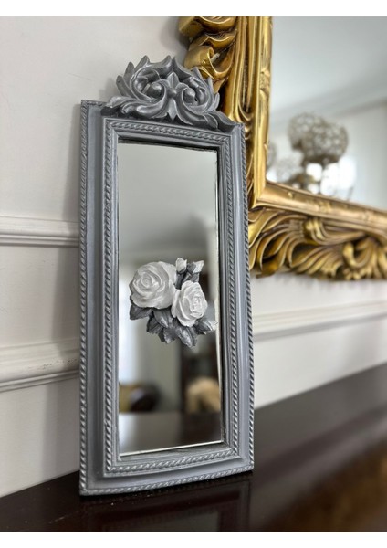 Aynalı Gül Detaylı Tasarım Tablo 50CM modelleri