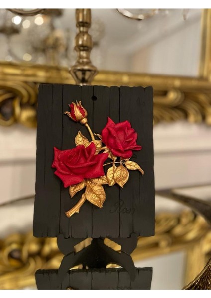 Gül Detaylı Sevgiler Günü Özel Tasarım Masa Duvar Tablosu modelleri
