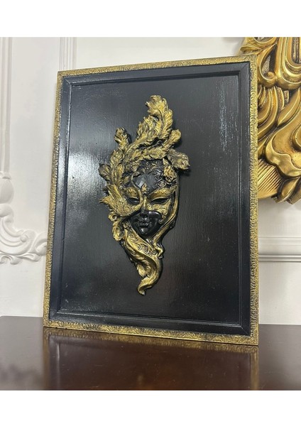 Maske Tablo Dekoratif Duvar Tablo Mask 44X33CM fiyatları
