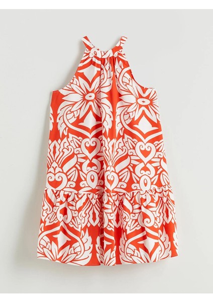 Lcw Vision Halter Yaka Desenli Mini Elbise (S5) indirimleri