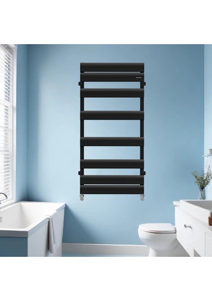 1000X490 mm Alüminyum Havlupan Begonia Mat Siyah