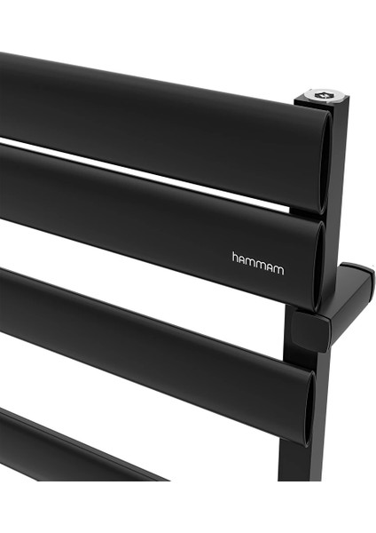 1000X490 mm Alüminyum Havlupan Begonia Mat Siyah