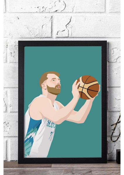Luka Doncic Çerçeveli Tablo - Basketbol Nba Posteri Tablo