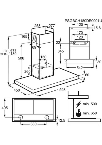 -LFT316X Inox Duvar Tipi Davlumbaz