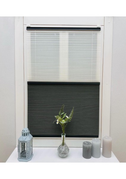 Honeycomb (Bal Peteği) Çiftli Sistem Gece-Gündüz %100 Karartma ve Isı Yalıtımlı Plise Perde fırsatları