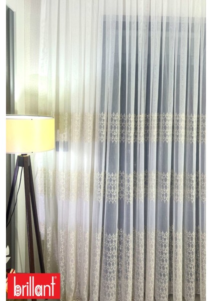 Gold Ottoman 1/2,5 Normal Pileli Ütü Istemez Kırışmaz 3 Sıra Işlemeli Tül Perde fiyatları