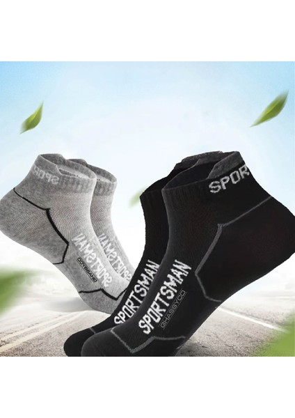 6 Çift Nefes Alabilen Ter Emici Koşu Futbol Fitness Antrenman Için Erkek Kısa Spor Çorap fiyatları