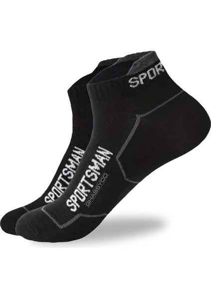 6 Çift Nefes Alabilen Ter Emici Koşu Futbol Fitness Antrenman Için Erkek Kısa Spor Çorap fırsatları