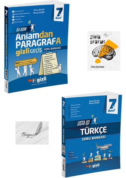 Gizli 7.sınıf Anlamdan Paragrafa Gizli Geçiş Usta Işi Türkçe Soru Bankası Zihin Deneme