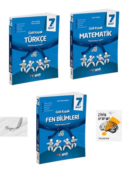 Gizli 7.sınıf Gizli Kuşak Türkçe Matematik Fen Bilimleri Değerlendirme Föyleri Zihin Deneme
