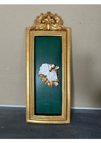 Zümrüt Yeşili Duvar Tablosu 50 cm , Dekoratif Duvar Süsü