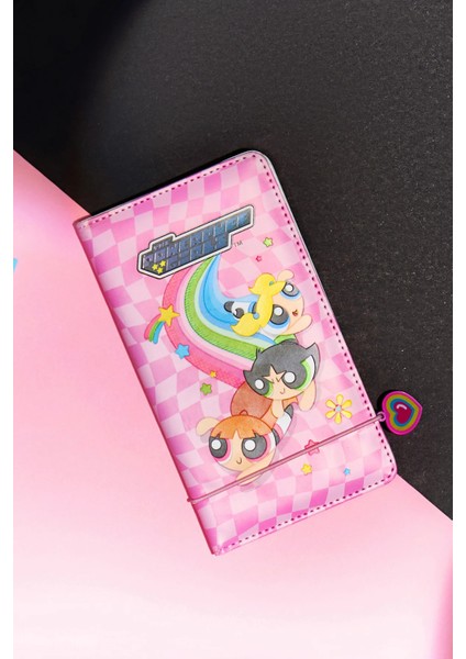 Powerpuff Girls Lisanslı Holografik Kabartmalı Pasaport Kılıfı