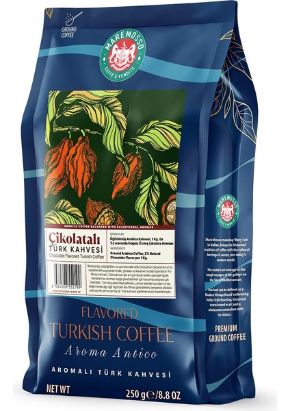 Çikolata Aromalı Türk Kahvesi 250 Gr