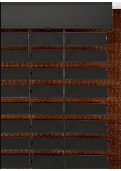 Yeşil Truwood Serisi (TRU135) Ahşap Jaluzi Perde Yeşil Rengi 50 mm