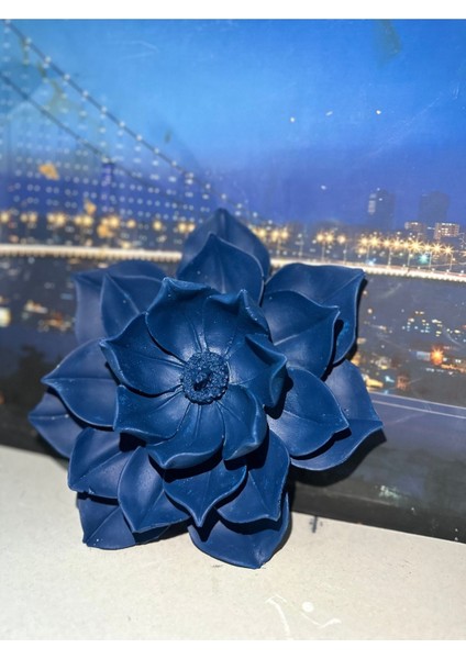 Lotus Mavi Çiçek Büyük 30 cm fiyatları