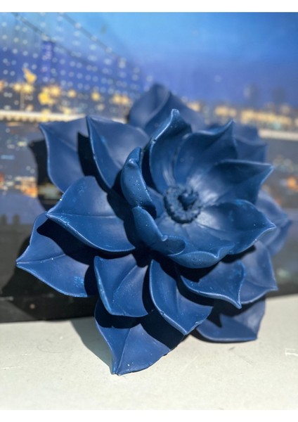 Lotus Mavi Çiçek Büyük 30 cm modelleri