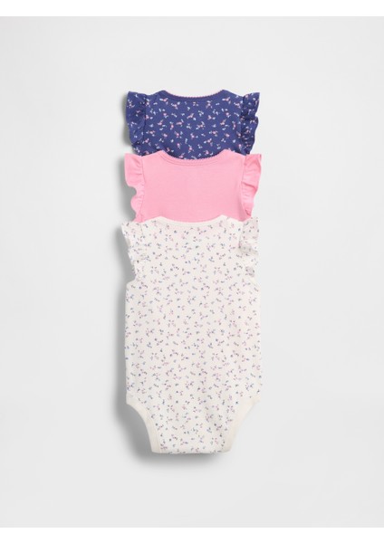 Bebek Lacivert First Favorites Organik Pamuk 3'lü Bodysuit Seti fiyatları