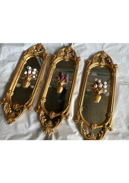 Büyük Duvar Aynası Özel Tasarım 3lü Set 70CM modelleri