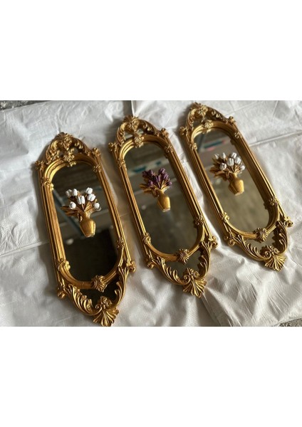 Büyük Duvar Aynası Özel Tasarım 3lü Set 70CM fırsatları