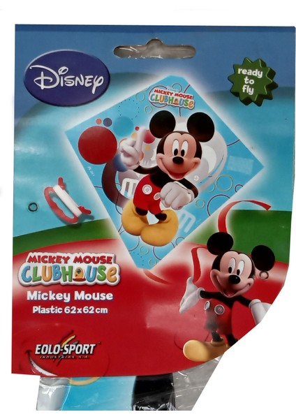 Mickey Mouse Lisanslı Uçurtma 62X62 cm 30 mt Ip Dahil