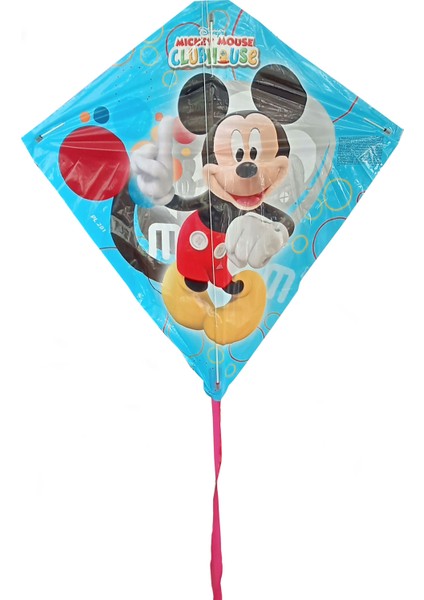 Mickey Mouse Lisanslı Uçurtma 62X62 cm 30 mt Ip Dahil