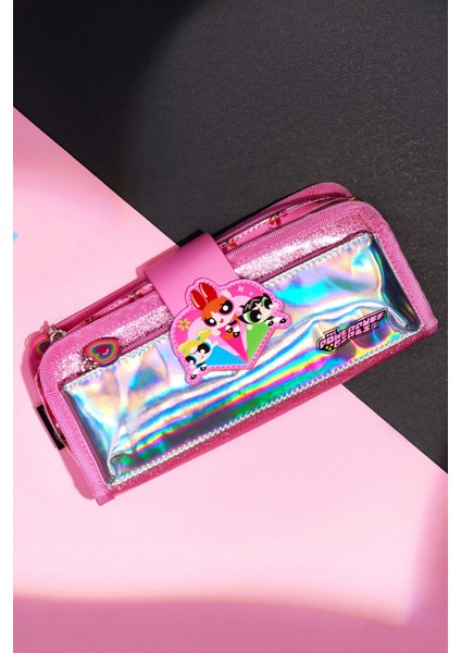 Powerpuff Girls Lisanslı Holografik Kırtasiye Çantası