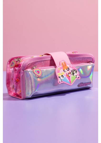 Powerpuff Girls Lisanslı Holografik Kırtasiye Çantası modelleri