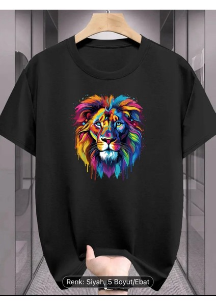 Premium Kalite Oversize Aslan Baskılı T-Shirt fiyatları