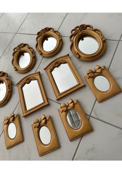 Tasarım Küçük Duvar Tablo Set 10 Lu , Büyük Halat Model 20 cm Küçük Fiyonklu 14CM modelleri