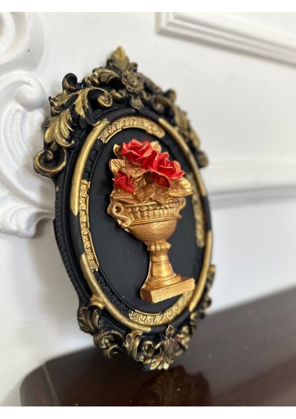 Siyah Tablo Çiçekli Duvar Dekor fiyatları