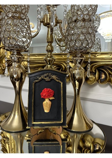 Çiçekli Tablo Tasarım Çiçekli Çerçeve