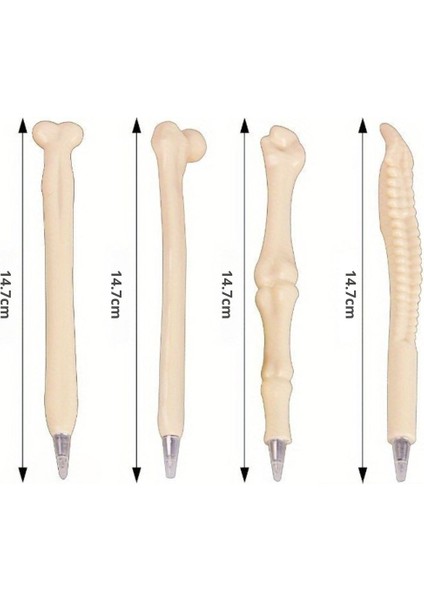 Kemik Şeklinde Tükenmez Kalem 5'li Yaratıcı Kemik Tasarım Set Kemik Şekilli Kalem