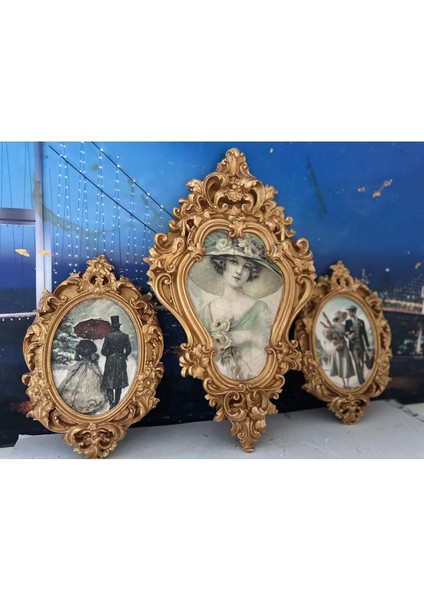 El Yapımı Tablo Vintage Tarzı 3lü Dekopaj fiyatları