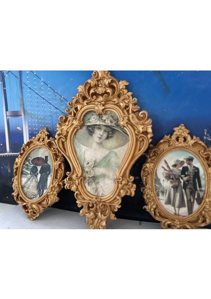 El Yapımı Tablo Vintage Tarzı 3lü Dekopaj fırsatları