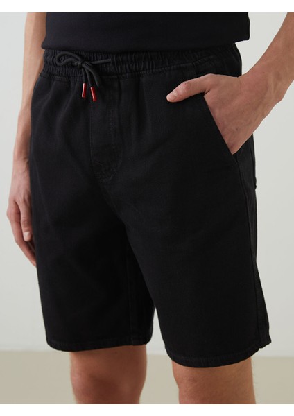 Yeni Sezon Rahat Kalip Erkek Jean Sort - S5K967Z8