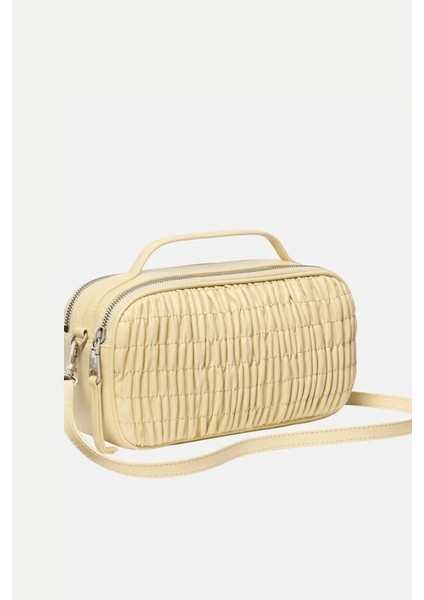 Ruched Crossbody Camera Bag Kadın Beyaz Çanta LV04K3184G-RM0 fiyatları